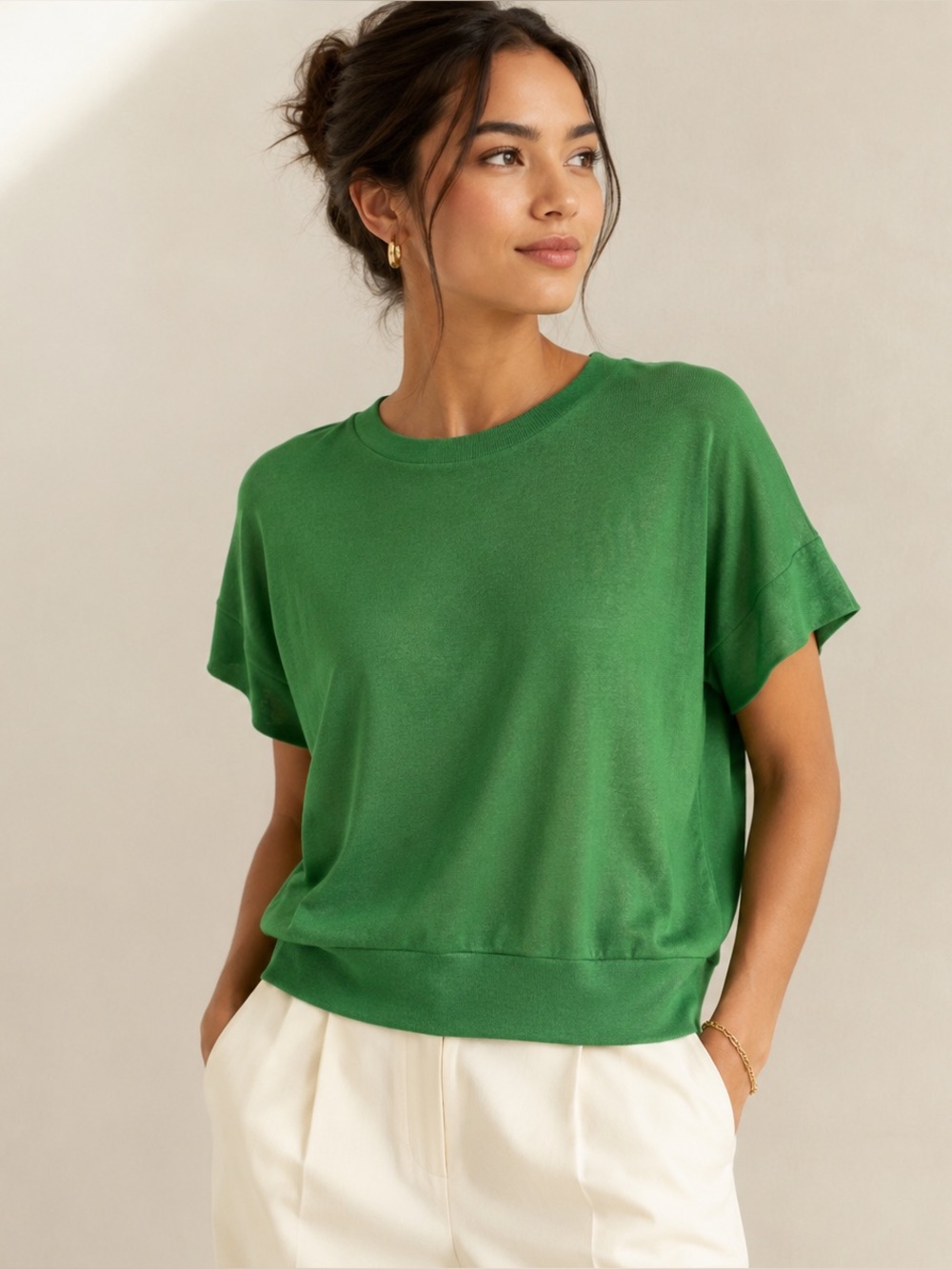 Banana Republic Kelly Green Knit Top - Picture 7 of 7